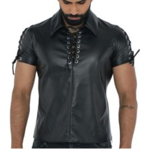 Men's North Bound Leather Lace Up Top Sz Med - Picture 2 of 13